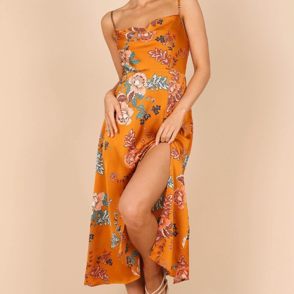 Elegant Floral Maxi Dress -  Petal and Pup Alejandra Cowl Neck Midi